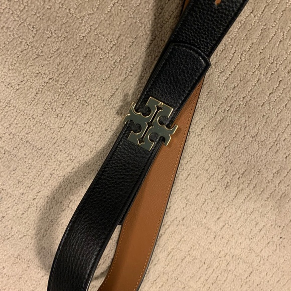 Tory Burch Accessories - Reversible Tory Burch Belt-  Black and Tan